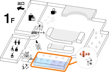 1F floor map