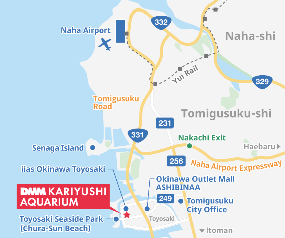 Transportation｜DMM Kariyushi Aquarium