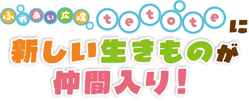 ふれあい広場tetoteに新しい生きものが仲間入り!